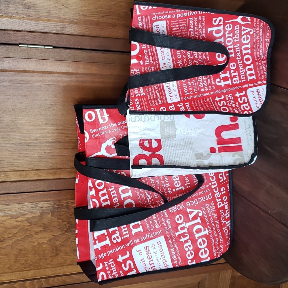 Lululemon Reuseable Shopping Tote Bags Bundle Of 3